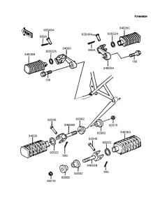 Z250 Подножки