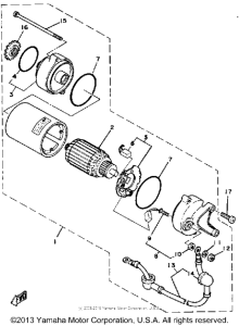 SR250TH Стартер