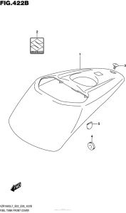 VZR1800 Fuel Tank Front Cover (Vzr1800Bzl7 E03)