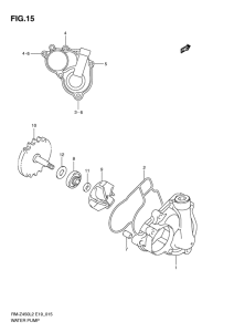 RM-Z450 Водяная помпа