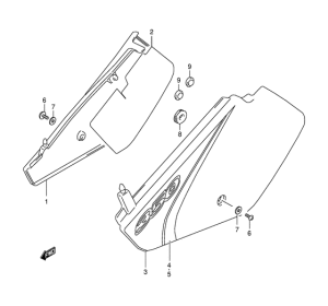 DR350 Обтекатель задний