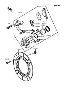 KL250 Передний тормоз