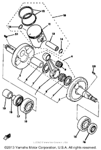 MX100H Коленвал,поршни