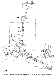 DT250F Масляный насос