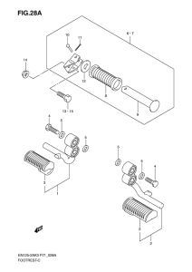 EN125 Подножки