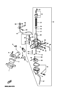 TZR50 Carburetor assy