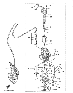 TZ250T Карбюратор