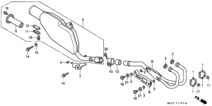 XR600R Глушитель