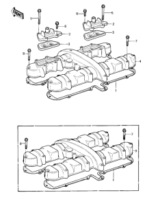 KZ550 Крышка головки цилиндров