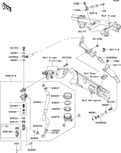 ZX1400 Задний торм цилиндр