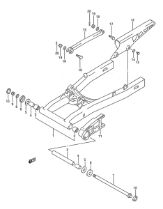 GSX750 Маятник задний