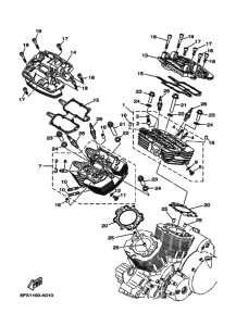 XV1700PC XV17PC XV17PCR Головка цилиндров