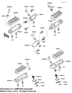 ZX900 Подножки