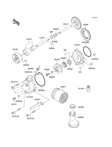 ZX900 Масляный насос