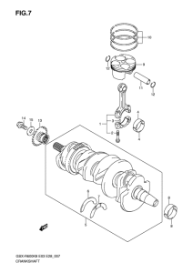 GSX-R600 Вал коленчатый