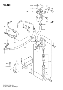 SV650 (ABS) Задний тормозной цилиндр