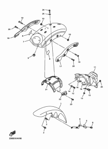 XVS950CU (ABS) フエンダ