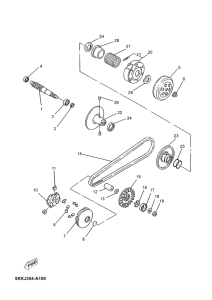 YN100 Сцепление