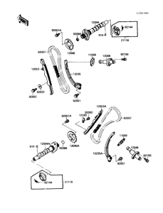 VN1500 Распред вал