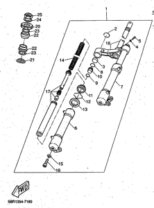 CW50RSP Передняя вилка