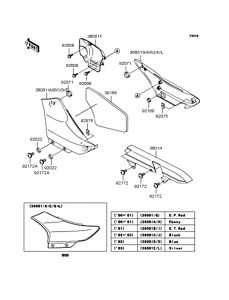 BN125 Боковые обтекатели