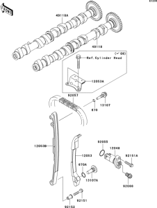 ZR750 Распред вал