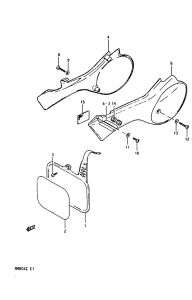 RM80 Обтекатель задний
