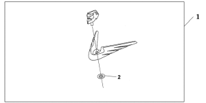 GL1800 (ABS) Front fender orna