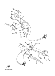 XVS400C ﾊﾝﾄﾞﾙｽｲﾂﾁ.ﾚﾊﾞｰ 2
