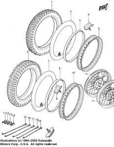 KL250 Колеса,покрышки