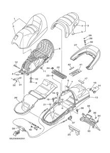 YP250R Сиденье