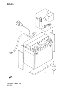 DR-Z250 Аккумулятор