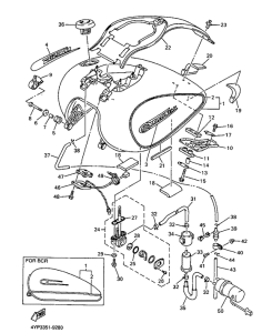 XVZ1300A Топливный бак