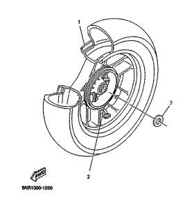YP125D Переднее колесо