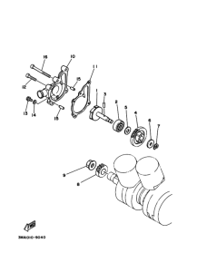 TZR250 ｳｵｰﾀﾎﾟﾝﾌﾟ