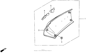 GL1500I R. side cover set 92