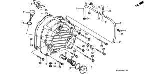 CN250 Крышка картера правая