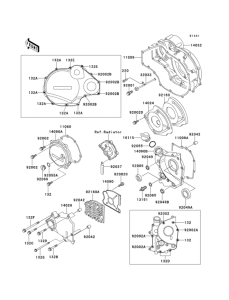 ZX1100 Крышки двигателя