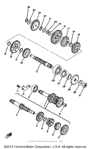 YZ80A Трансмиссия