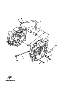 TT-R90 Картер двигателя