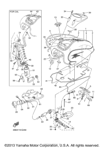 XVS650 Топливный бак