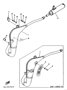YZ80 Выхлопная система
