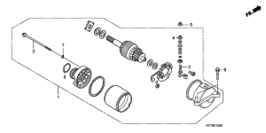 CBF150 Стартерный мотор