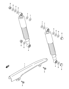 AX115 Задние амортизаторы