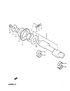 GSX400 Балансирный вал