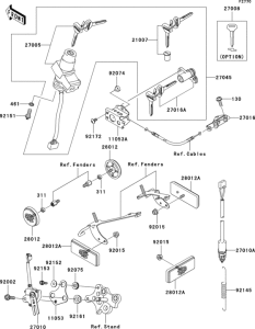 ZX600 Замок зажикания