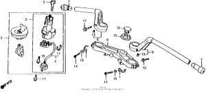 VFR750F Handlebar + top bridge
