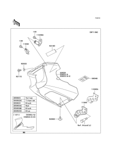 EX500 Капот двигателя нижний