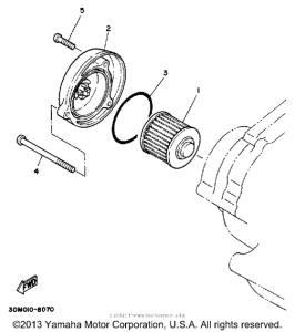 XV250 Маслянный фильтр