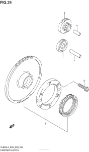 VL800T Муфта стартера